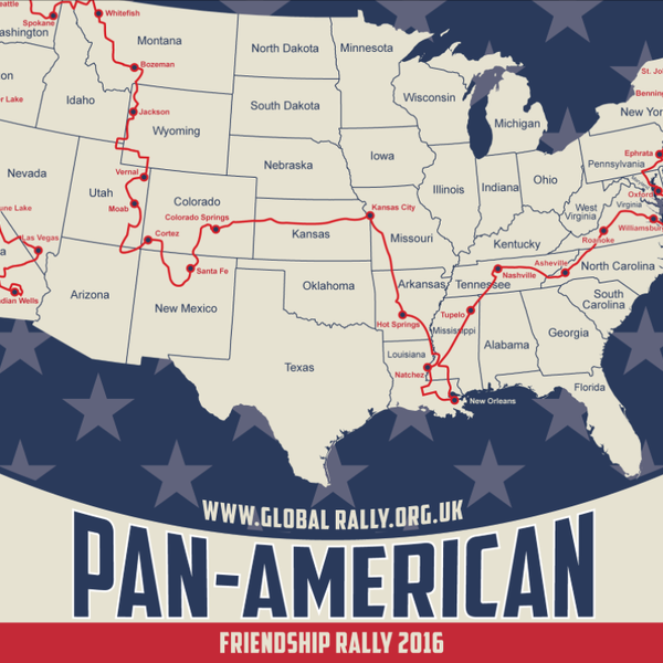 Pan American Friendship Rally 2016 in an XK120