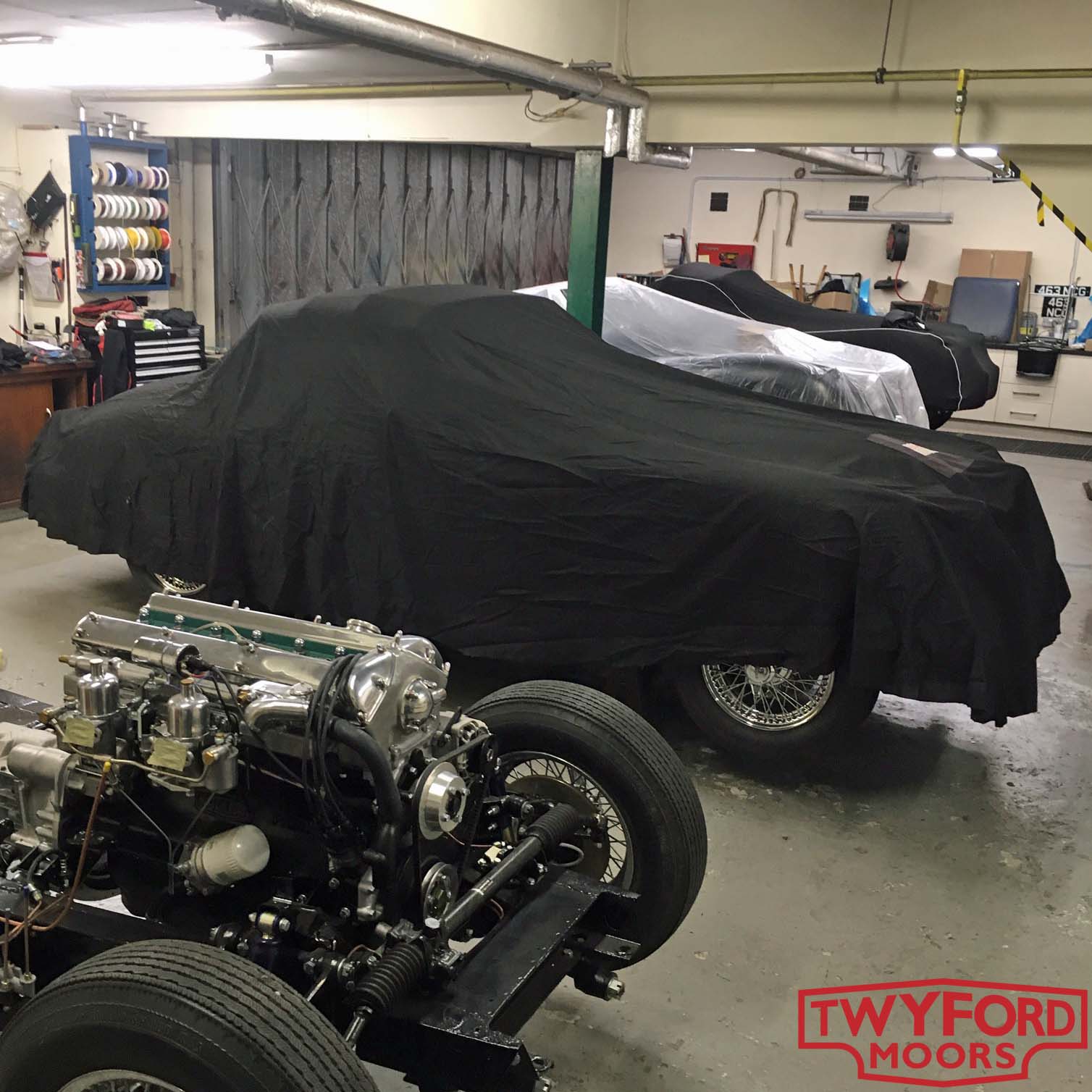 Classic Jaguar restoration workshop
