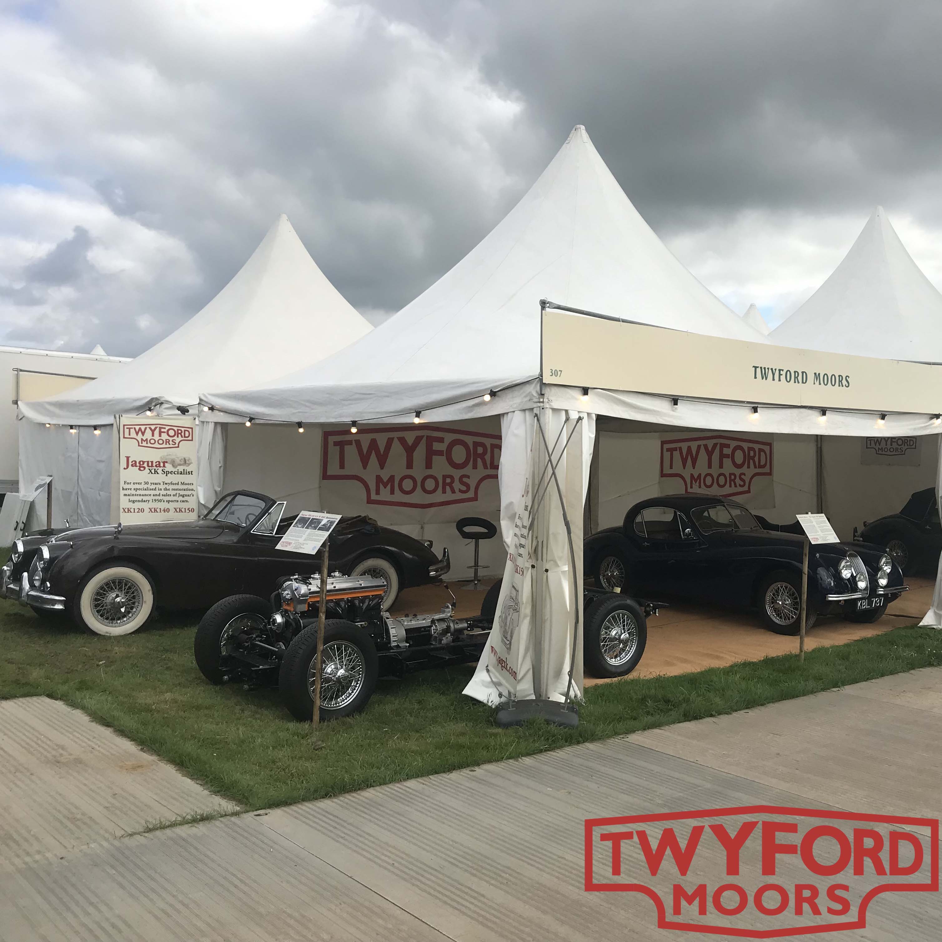 Twyford Moors stand Goodwood Revival