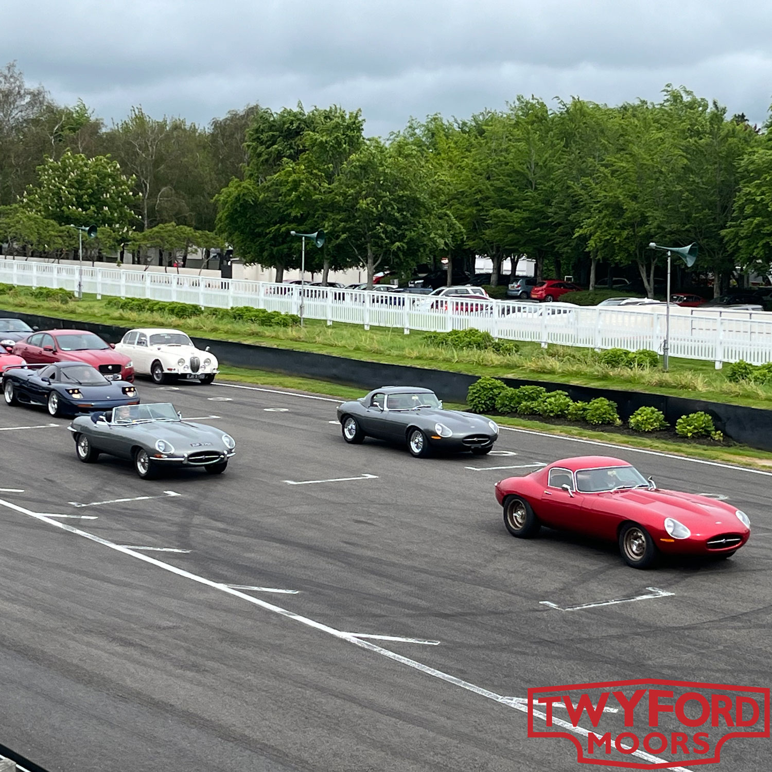 Jaguar E-Type on Goodwood Motor Circuit