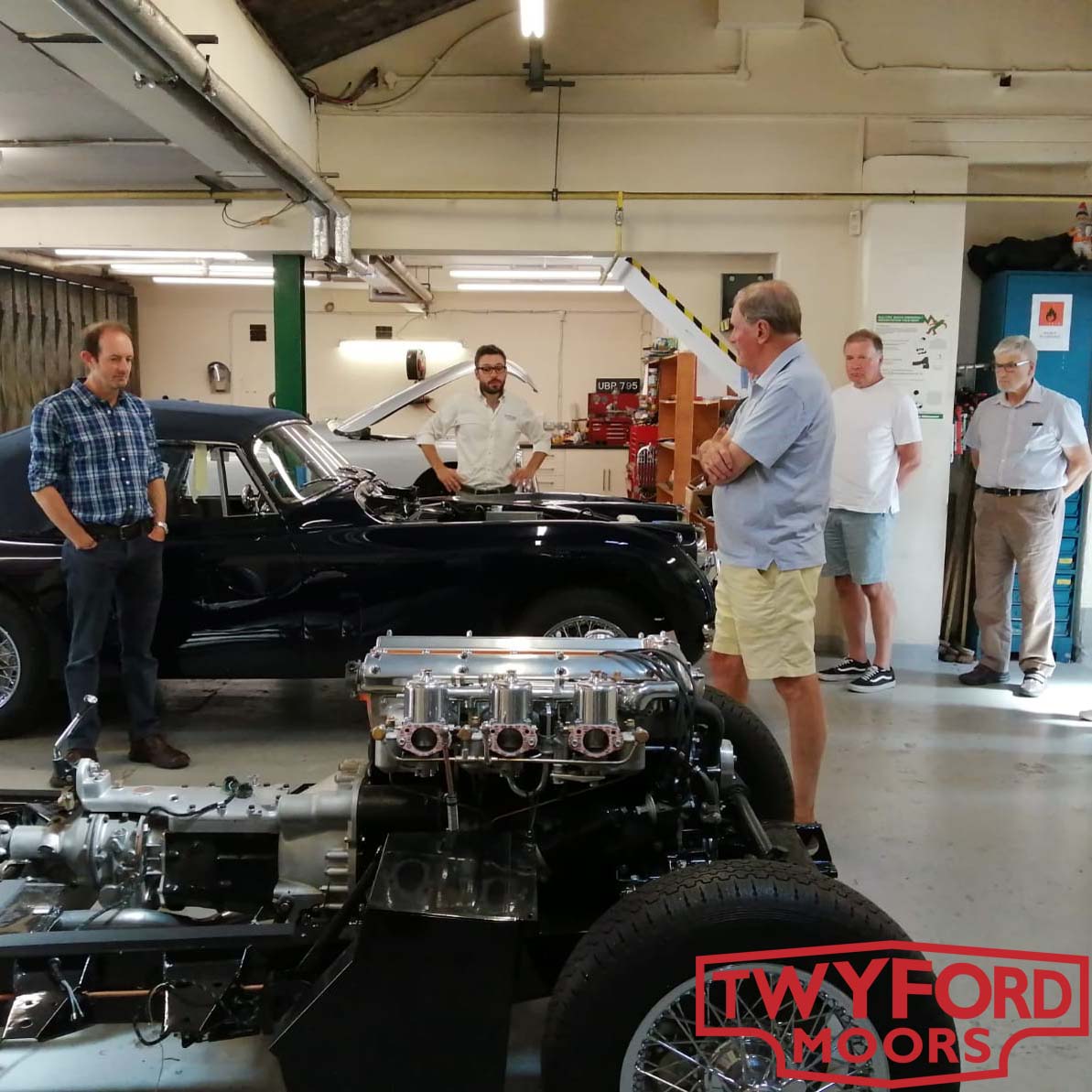 Jaguar E-Type Club Twyford Moors visit