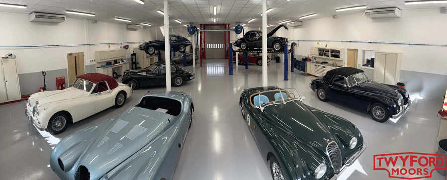 Twyford Moors Classic Cars workshop