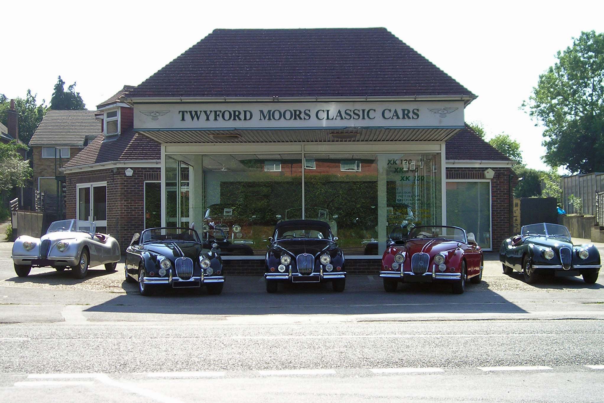 Twyford Moors Classic Cars Jaguar showroom