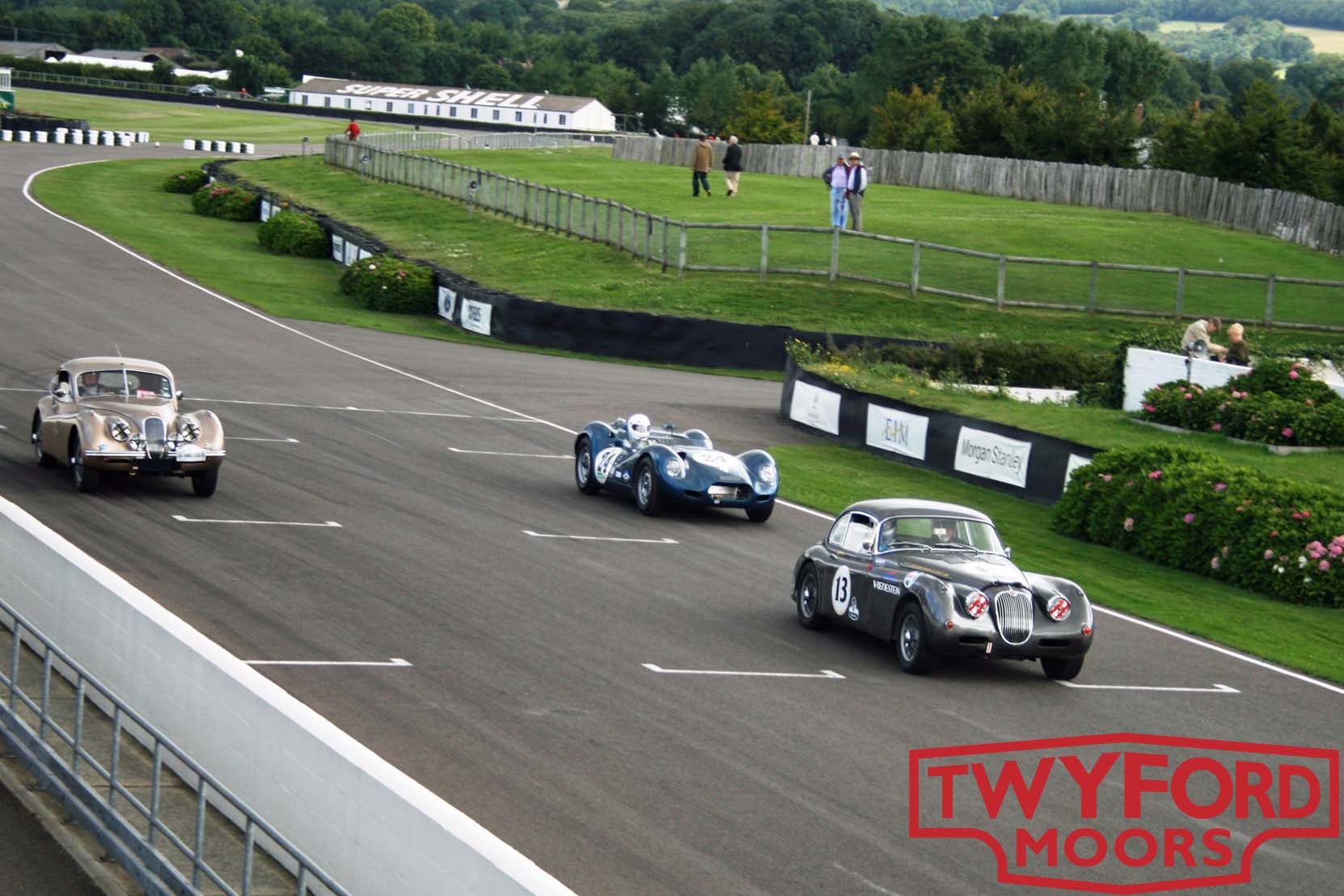 Jaguar XK120 and XK150 racing at Goodwood