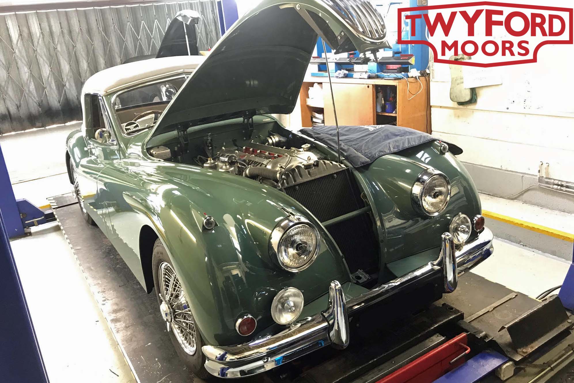Twyford Moors fully restored Jaguar XK140