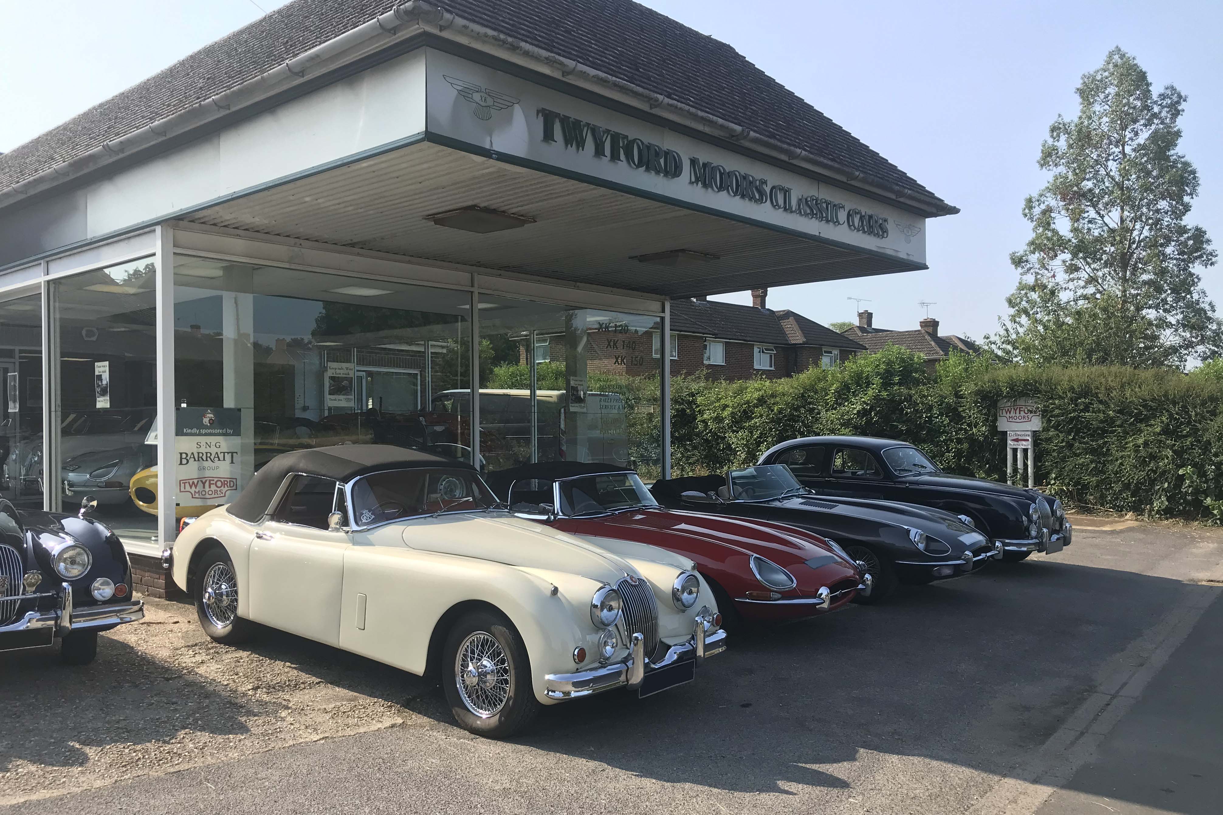 Classic Jaguar showroom