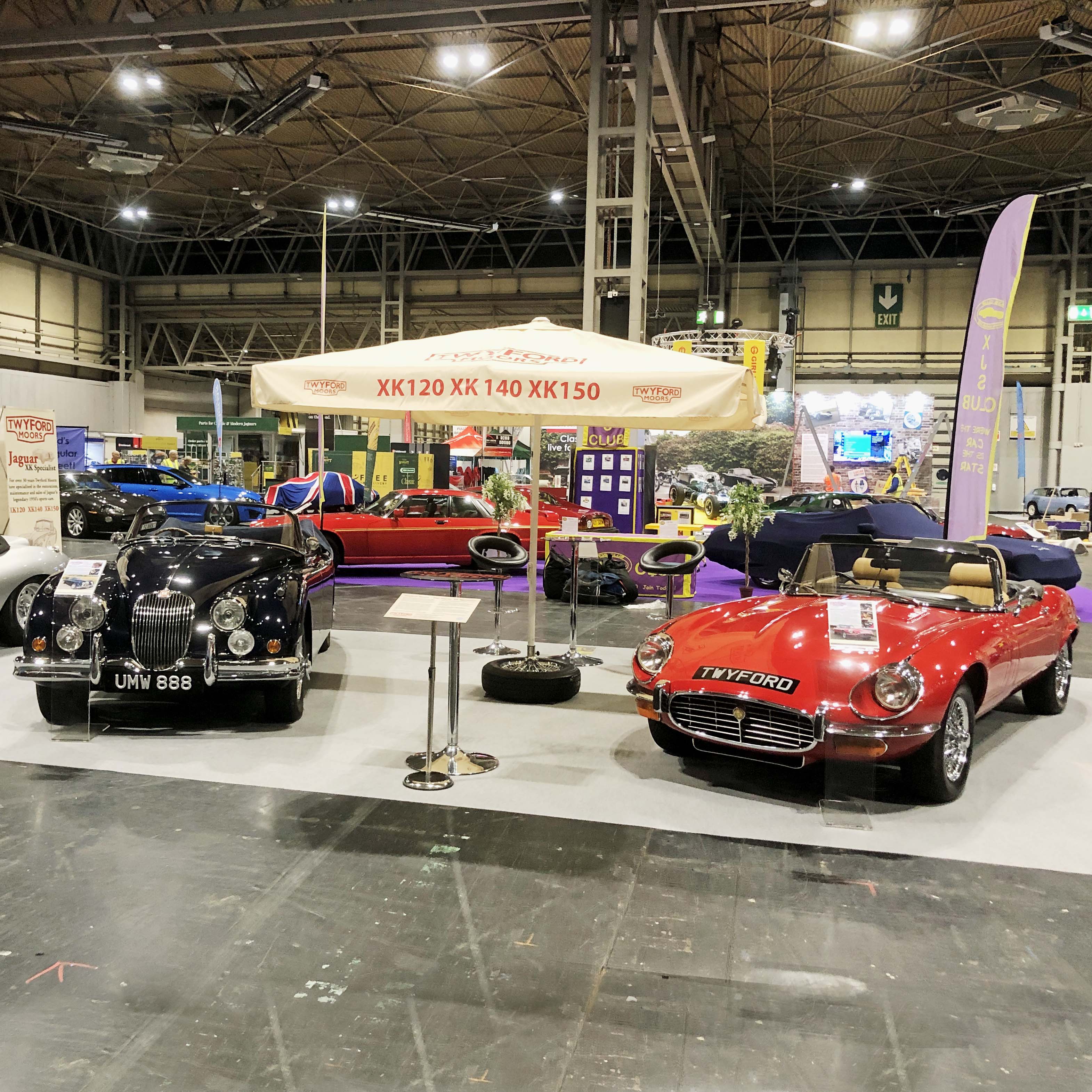 Twyford Moors stand at the NEC Classic Motor Show 2021