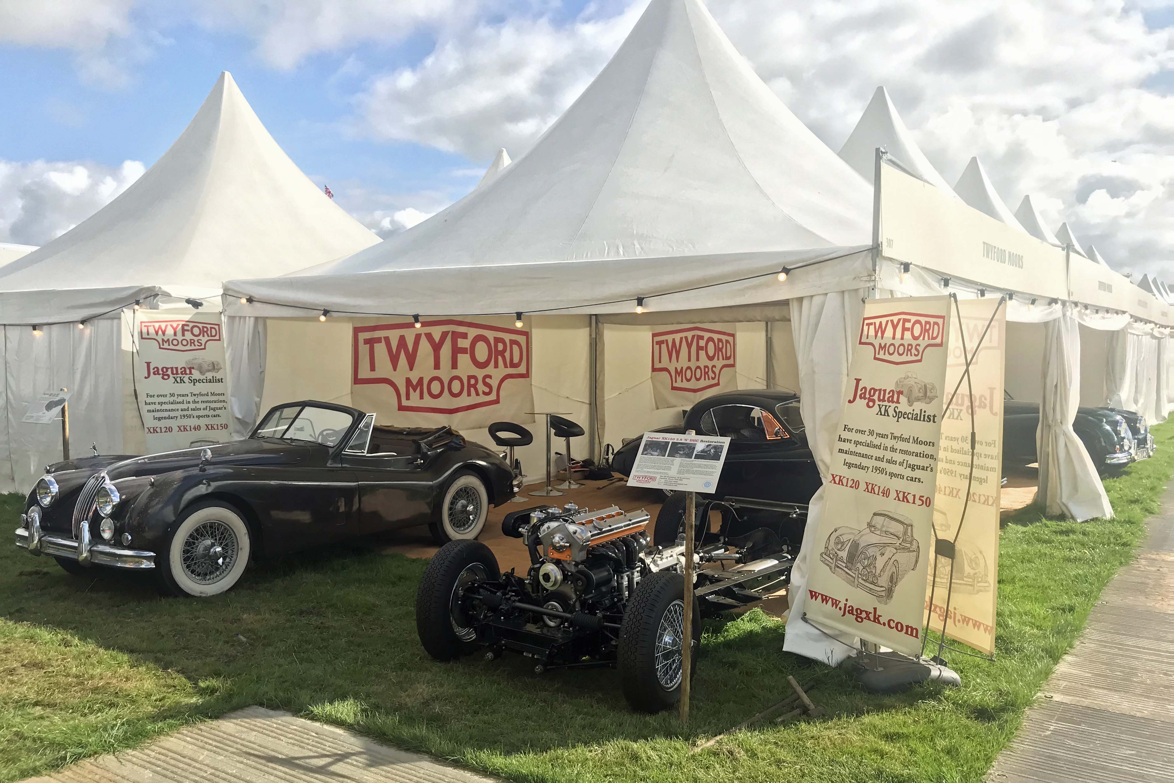 Twyford Moors stand at Goodwood Revival