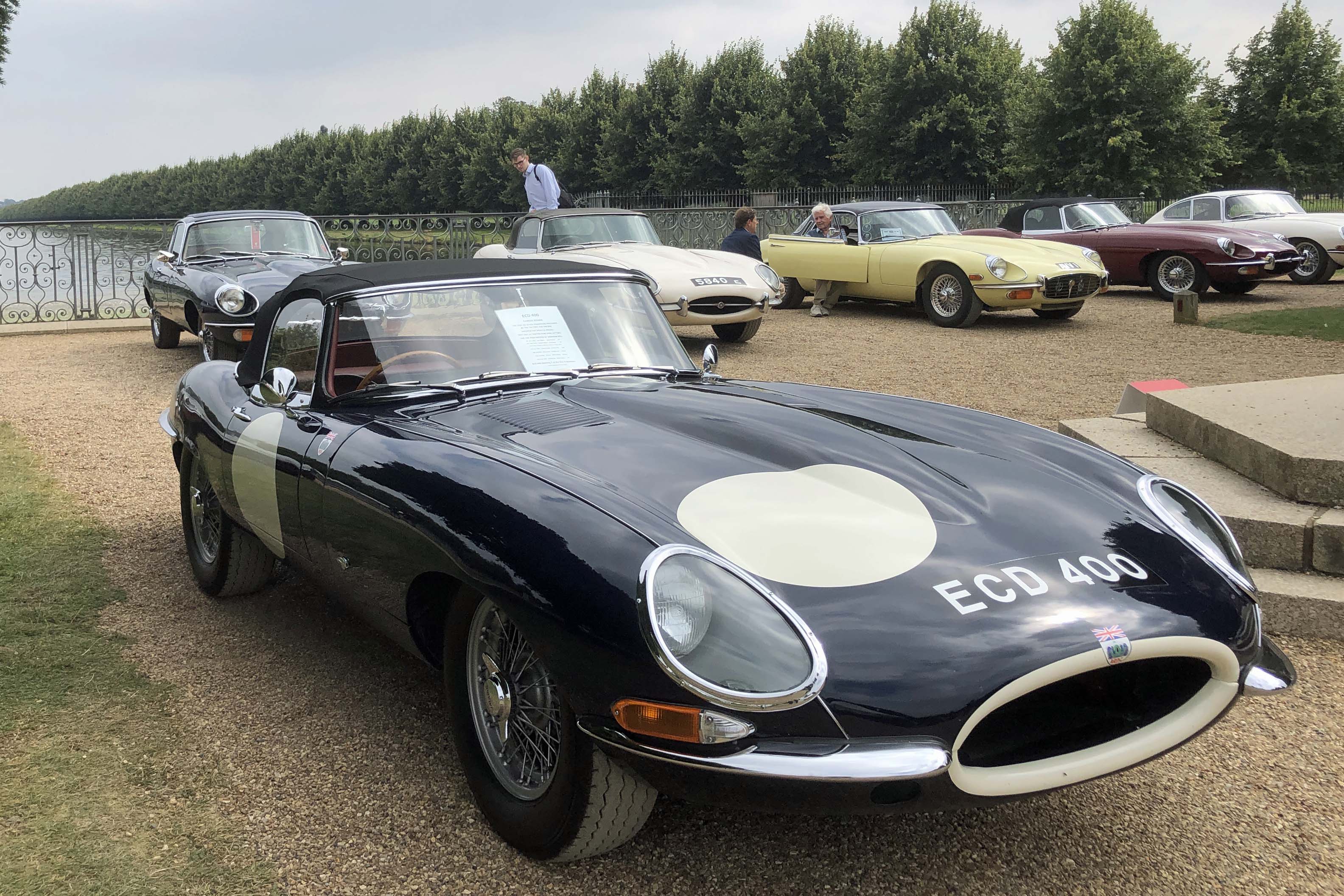 Jaguar E-Types at Hampton Court