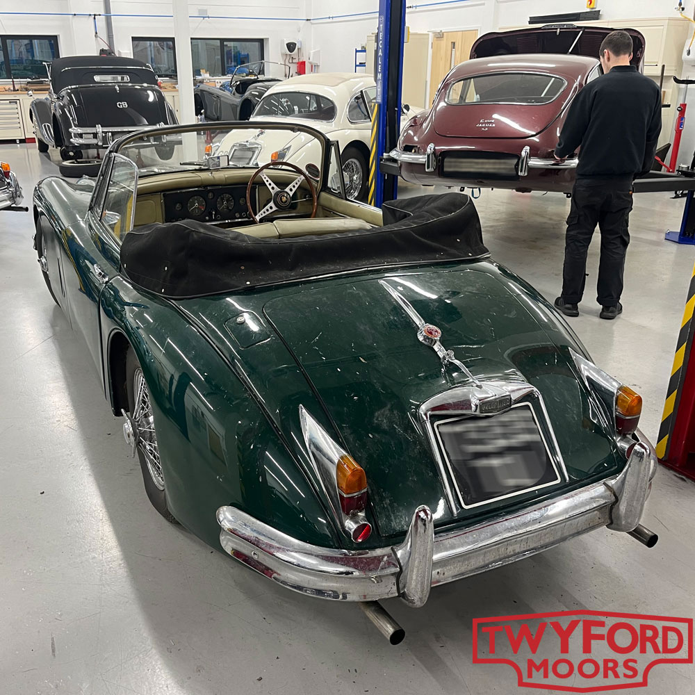 Jaguar XK150 paint repair