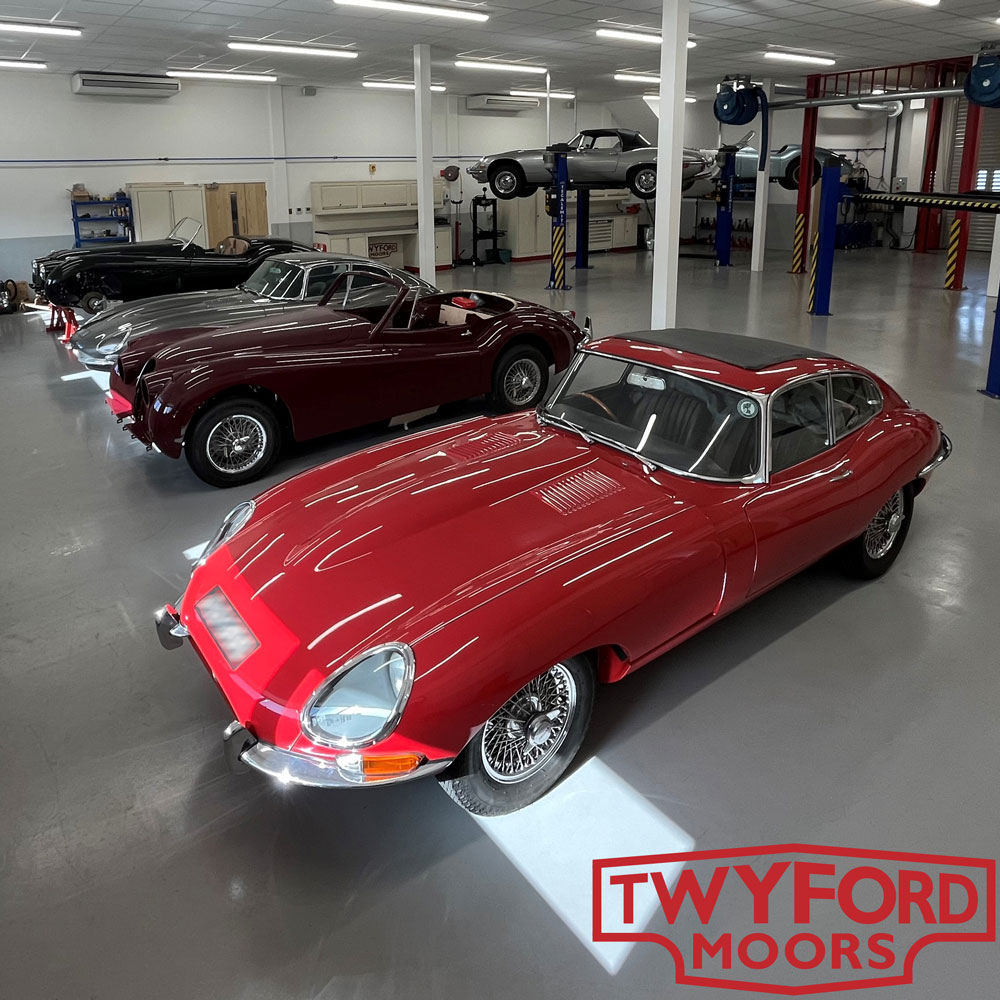 Classic Jaguar restoration workshop