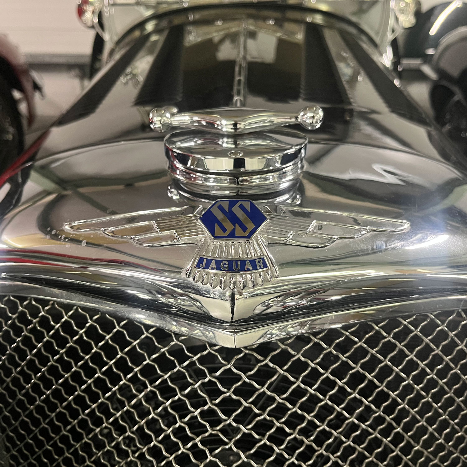 SS Jaguar 100 badge