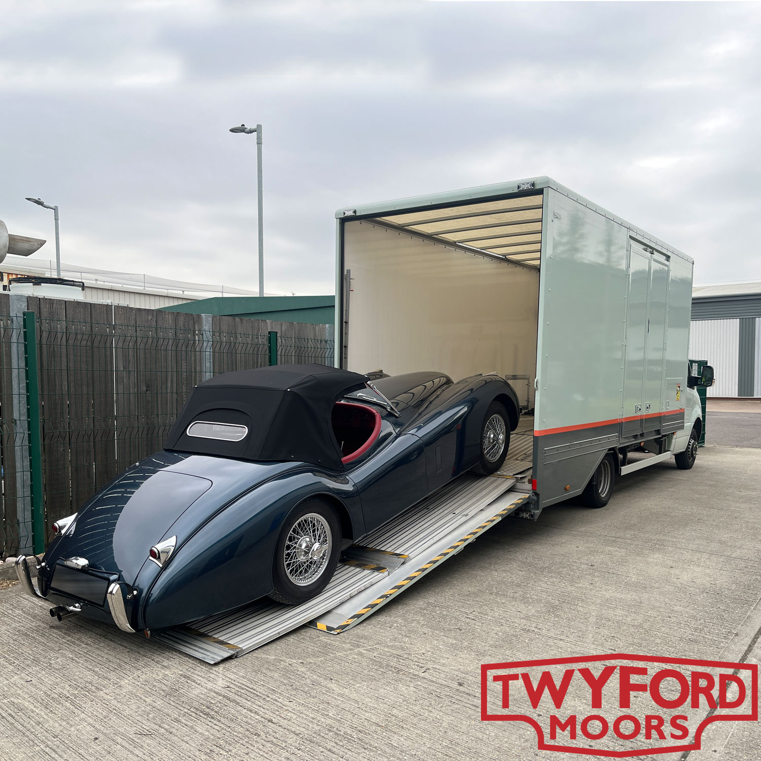 Classic car covered transport