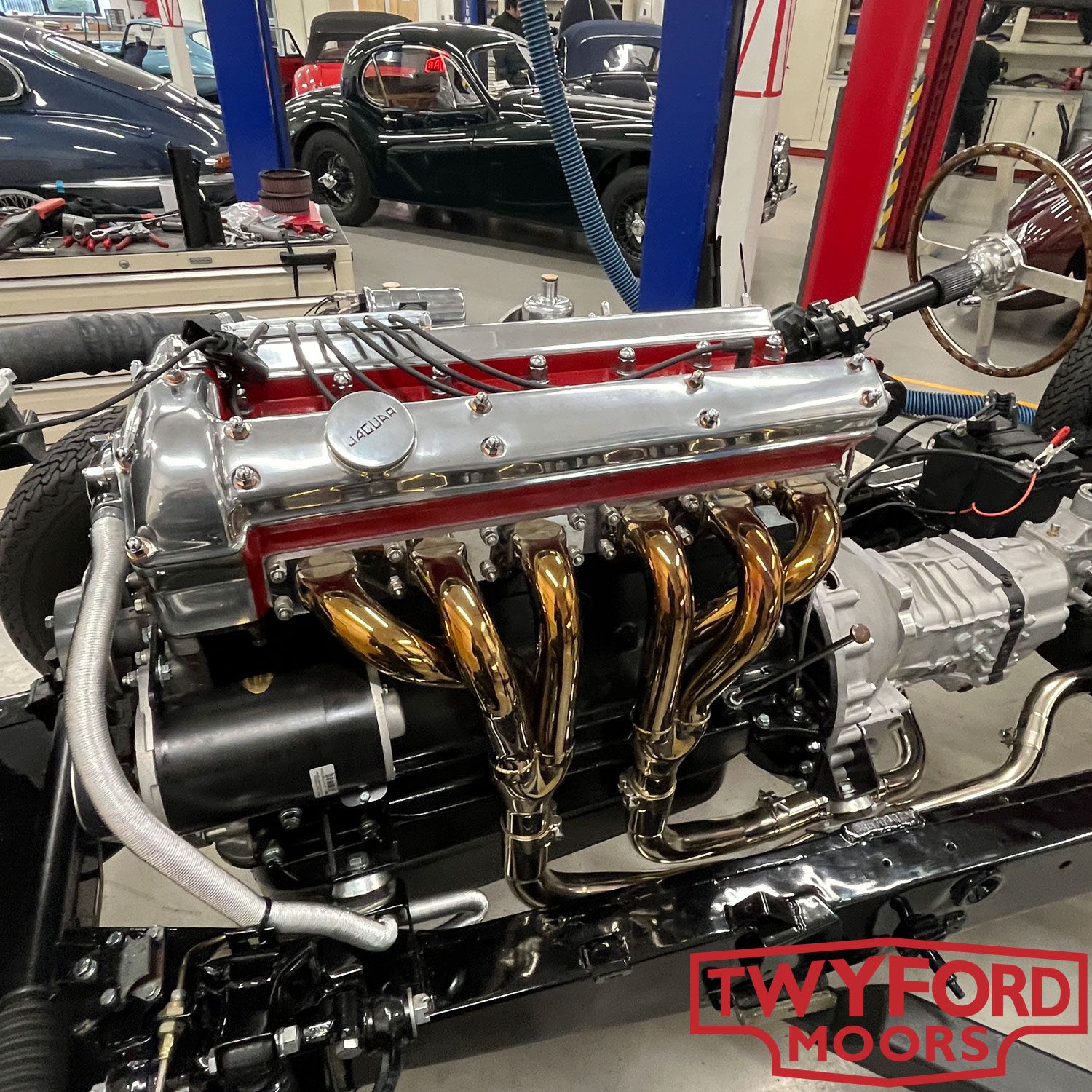 Jaguar XK140 stainless steel exhaust manifold