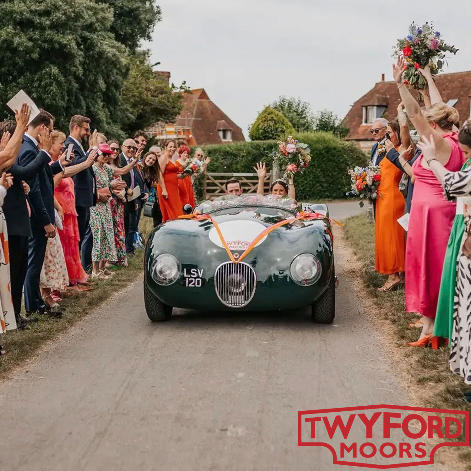 Jaguar C-Type wedding car